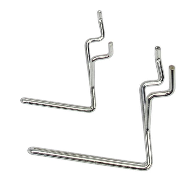 Right Arrange Pegboard Hooks 100-Pack 1"" + 2  L Hook - Zinc Plated Will Not Fall Out - Fits Any Peg Board - Organize Tools  Accessories  Workbench  Garage Storage  Kitchen  Craft or Hobby Supplies  Jewelry - Image 1